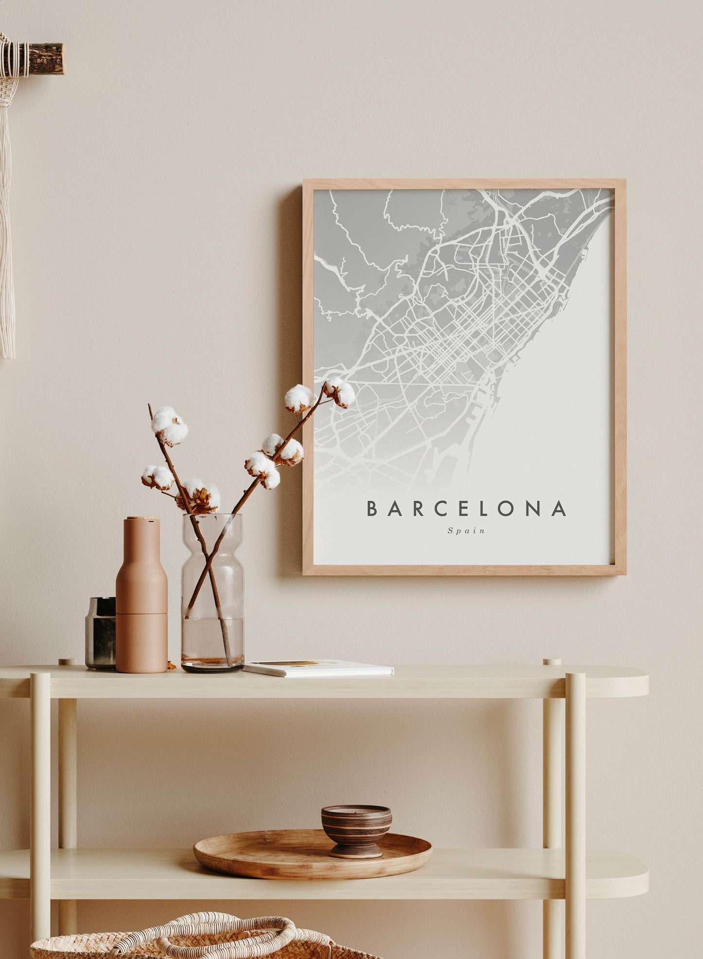 Barcelona Map, Poster