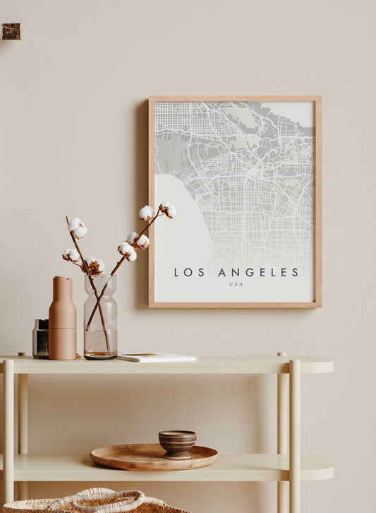 Los Angeles Map, Poster