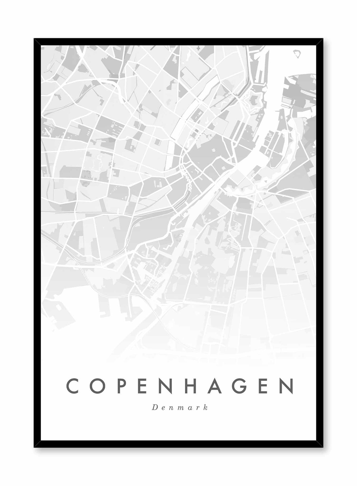 Copenhagen Map, Poster