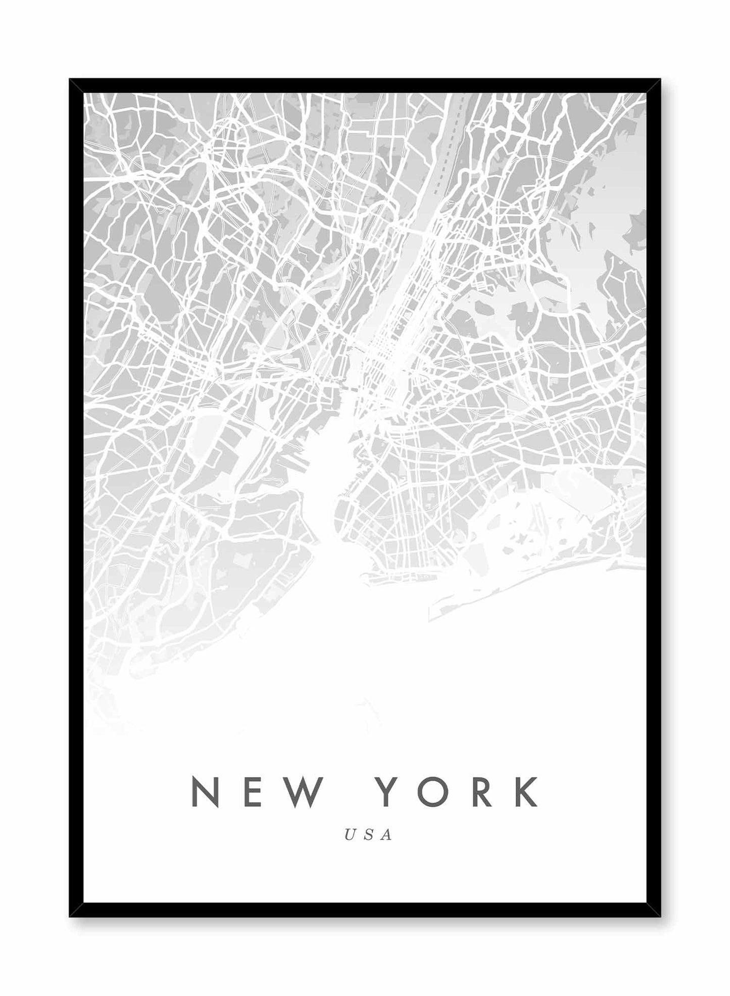 New York Map, Poster